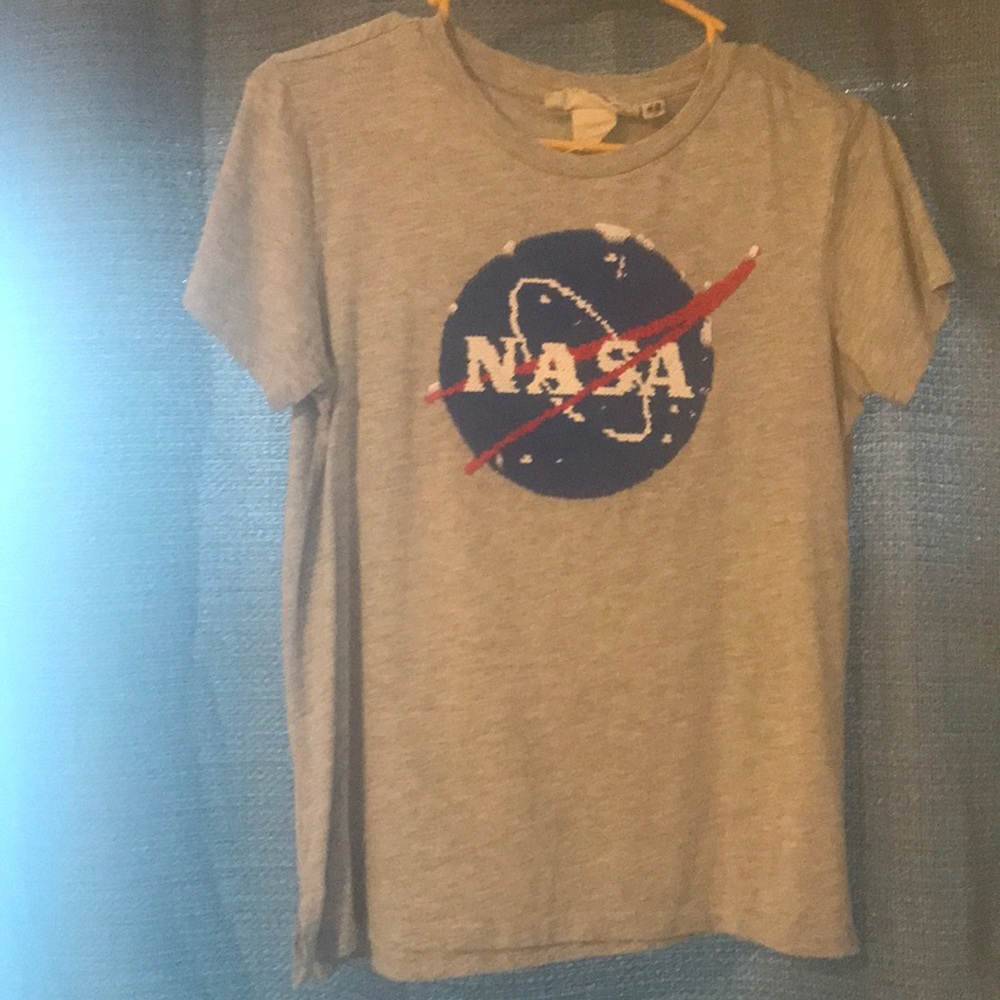 Gray NASA shirt,